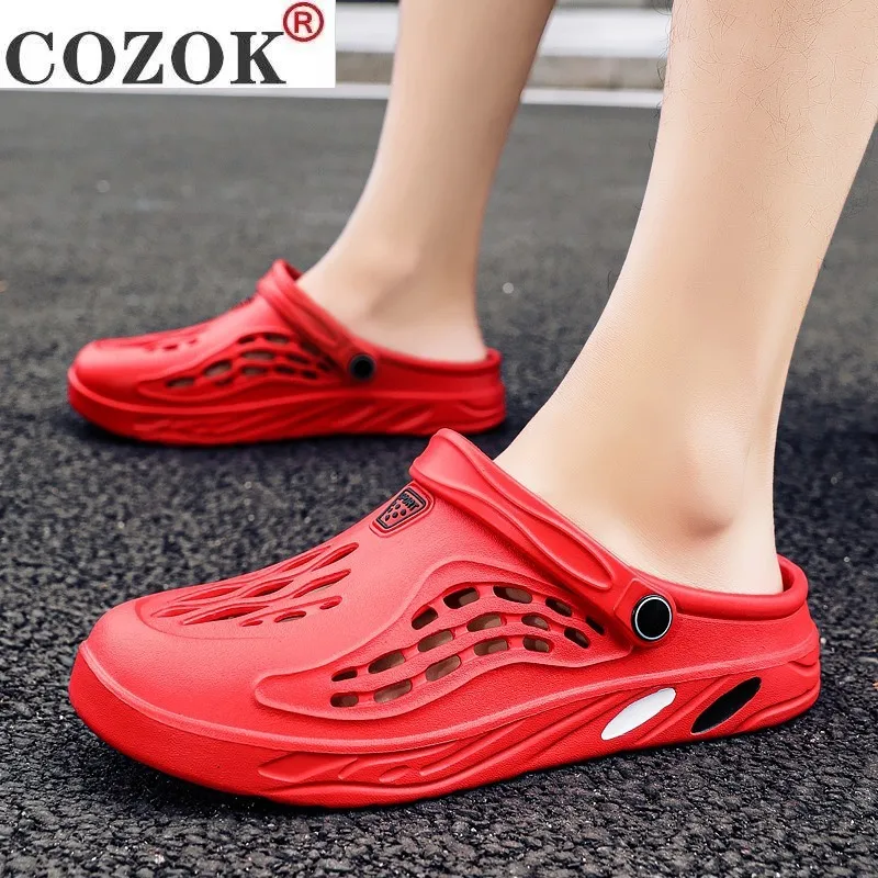 

Latest Couple Shoes Beach Casual Men's Slippers Unisex Hollow out Casual Couple Beach Non-slide Sandal Flip