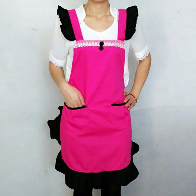 

Aprons sell well in solid color and easy to clean restaurants cooking apron