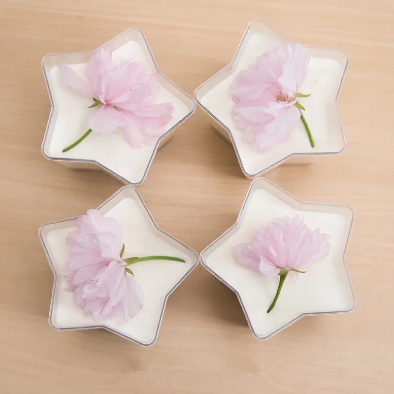 

50pcs Transparent disposable pudding jelly ice cream dessert decor cup party wedding birthday favor cake thicken plastic cup