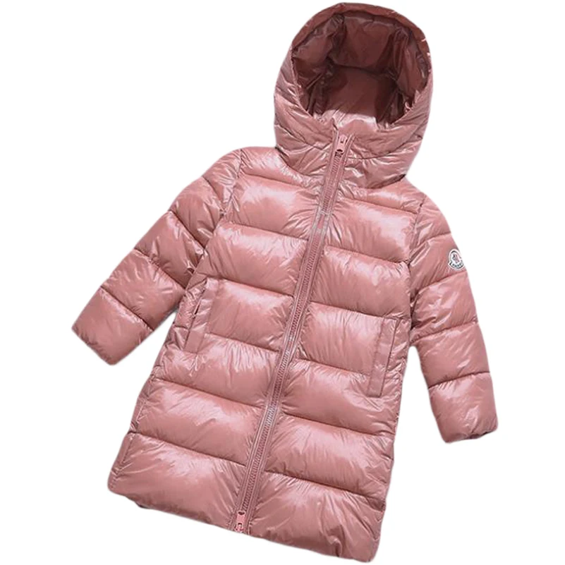 2020 новая зимняя модная детская куртка для девочек Детская на белом утином пуху