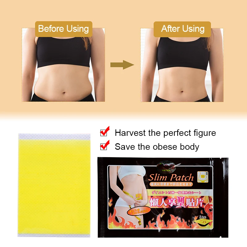 

60 Pcs / 6 Bags Slimming Products Adhesive Slim Patches Detox Belly Slim Fat burner Slimming Medical Plasters Slimming Products