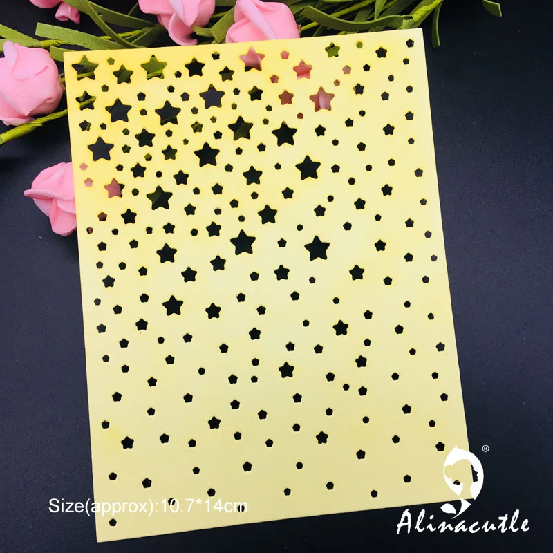 Высечки металла высечки звезда пластины скрапбук бумага ремесло ручной работы