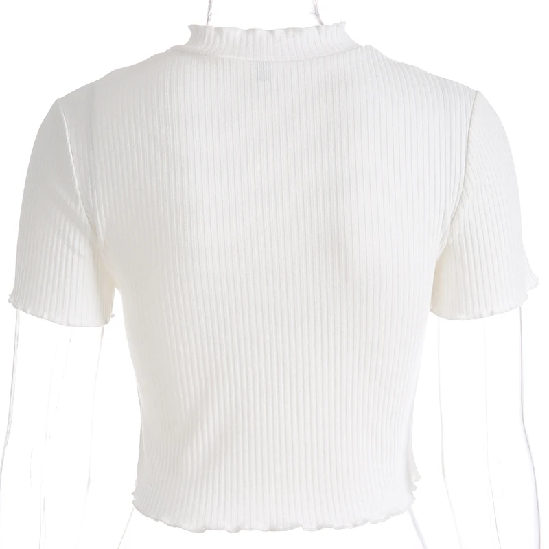 

DropShopping Casual Basic White Tshirts Cotton Women Harajuku Kawaii Woman Tshirt Tops Short Sleeve Crop Top T Shirt Embroidery