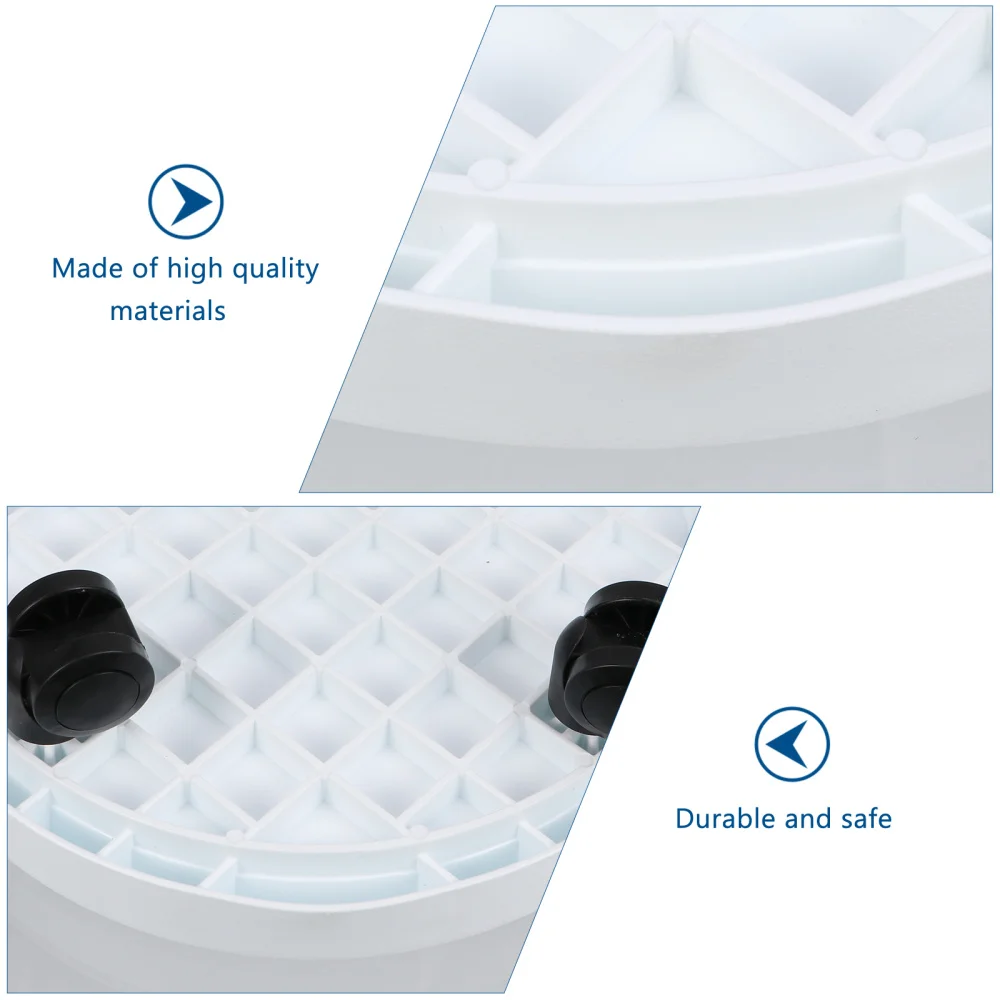 

Rolling Flower Pot Stand Thickening Wheeled Planter Saucer Tray for Garden