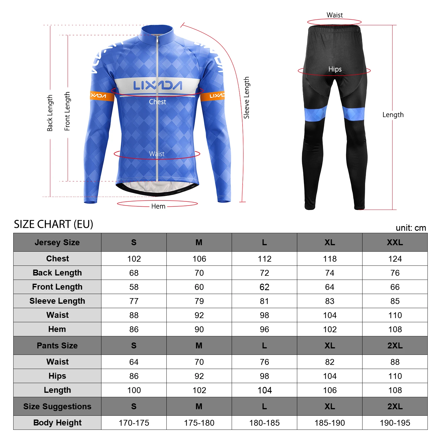 Man Cycling Clothes Set Windproof Long Sleeve Bicycle Jersey 3D Padded Pants Outdoor Running Sports Activewear Sportswear | Спорт и