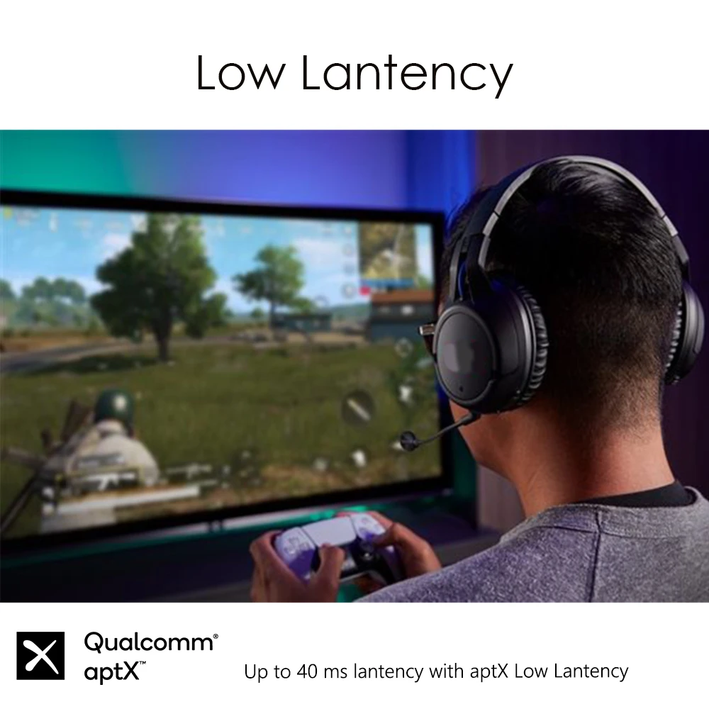Bluetooth адаптер USB BT 5 2 передатчик аудио aptX HD приспосабливаемый LL с низкой Lantency Dongle