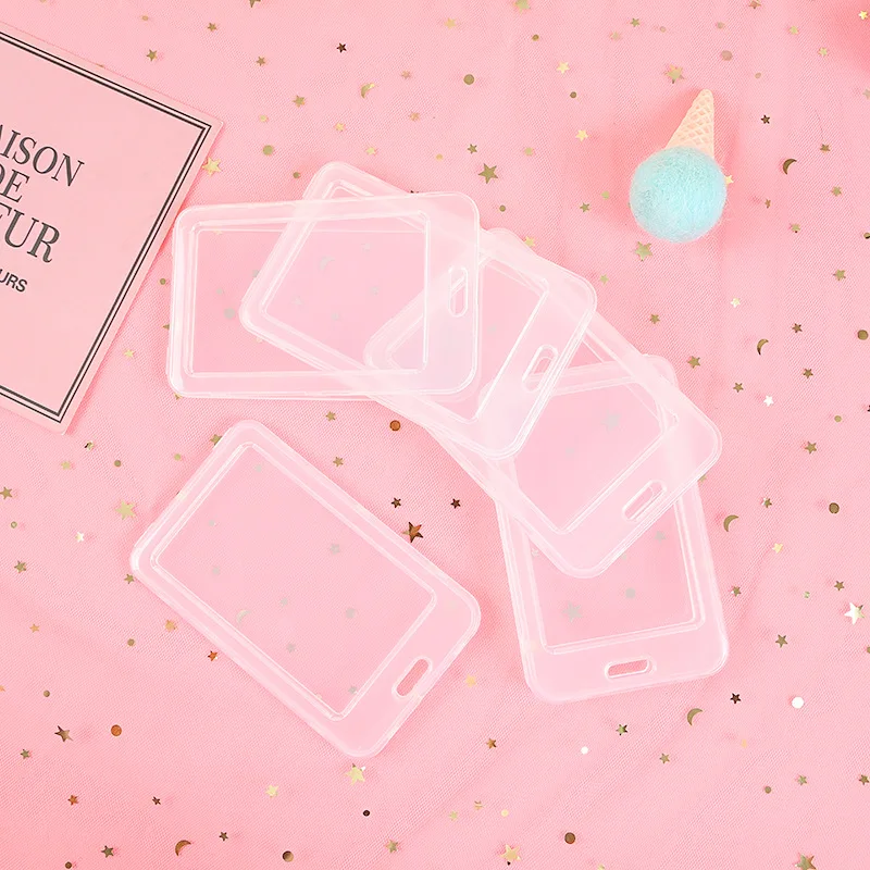 ПВХ прозрачный банк автобус кредитный держатель для карт Обложка хранения и ID