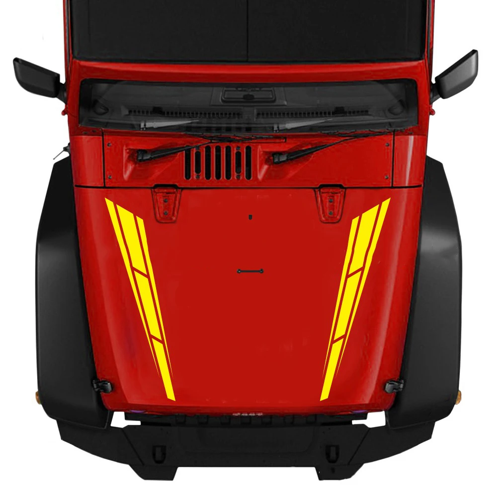 2 шт. автомобильный набор наклеек гоночные спортивные полосатые виниловые