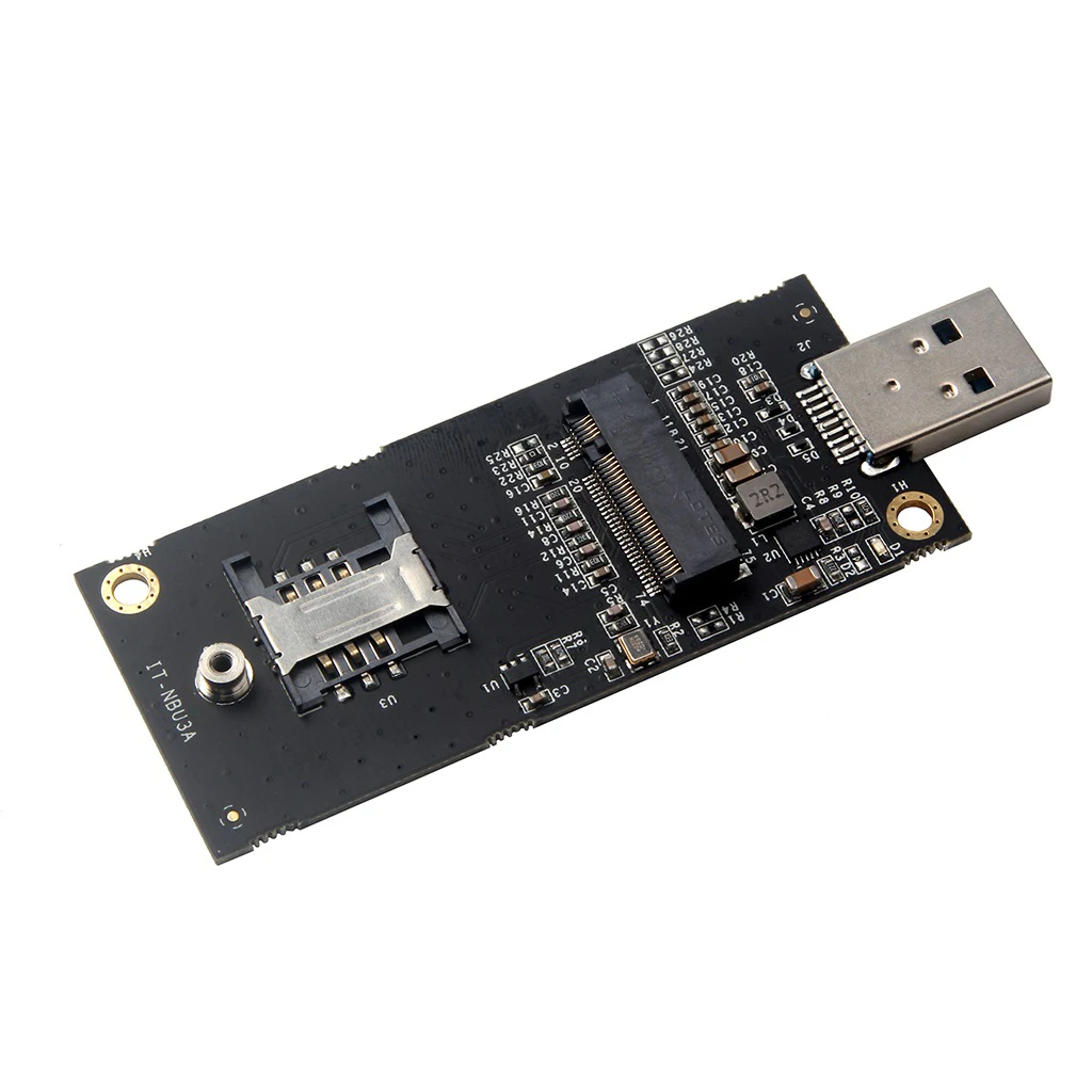 Адаптер M.2 — USB 3.0 со слотом для SIM-карты Карта передачи Key B Для модуля NGFF LTE 4G EM06-A