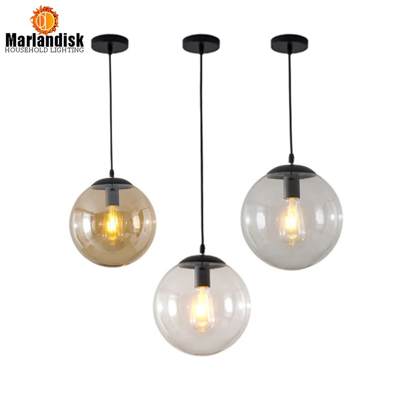 Винтажный и постмодернизированный комнатный светильник E27 прозрачный/Янтарный