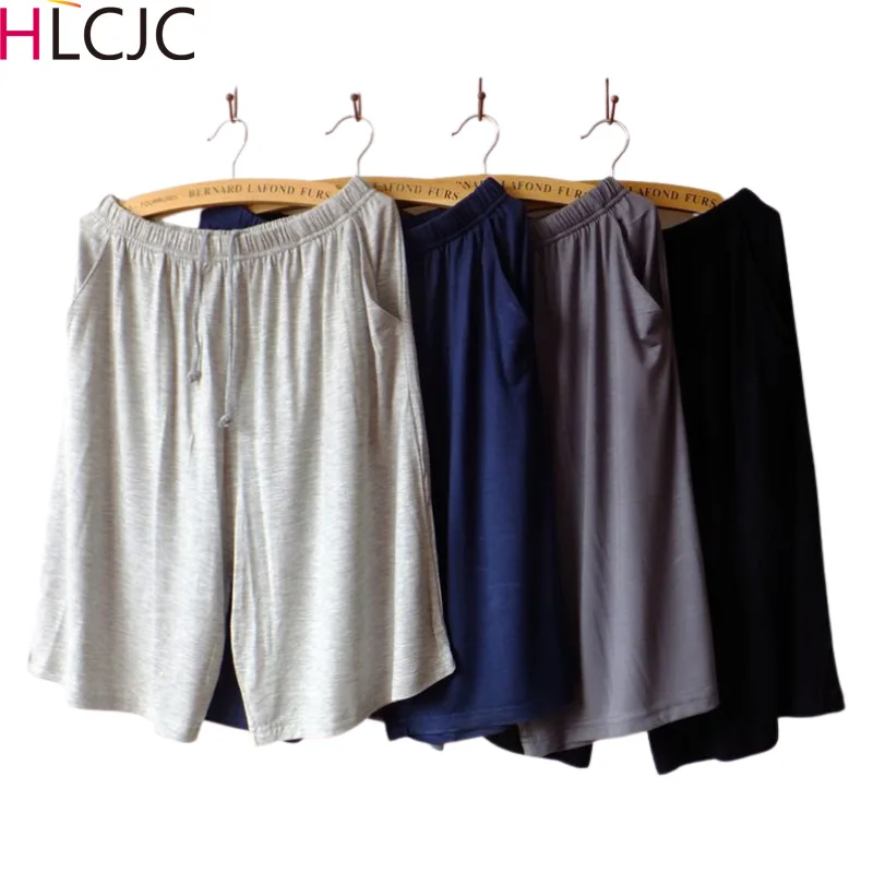 Мужские хлопковые Пижамные штаны XL XXXXL домашнее нижнее белье модные шорты летняя