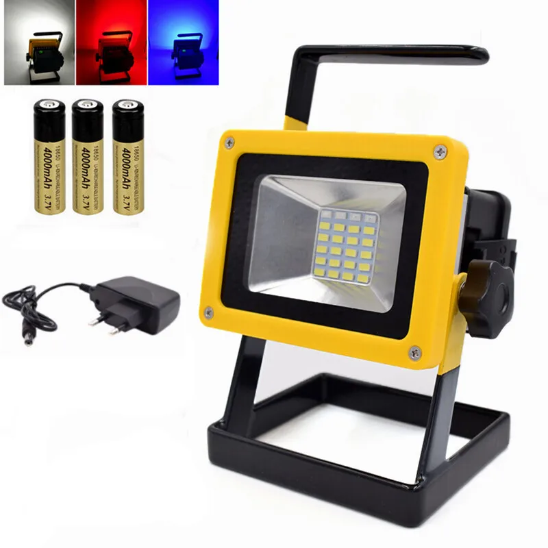 구매 휴대용 24 LED 투광 조명 10W 충전식 작업 투광 조명, 캠핑 램프 방수 야외 조명 배터리 충전기 구매 휴대용 24 LED 투광 조명 10W 충전식 작업 투광 조명, 캠핑 램프 방수 야외 조명 배터리 충전기