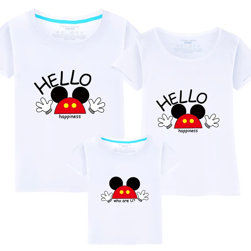 Футболка Папа и я одинаковые комплекты для семьи Одежда родителей детей Летняя