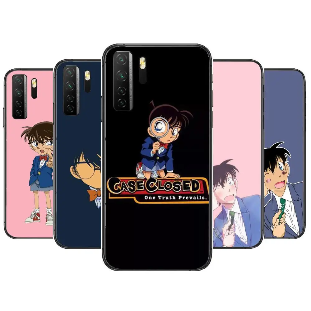 

Detective Conan Cover Black Soft Cover The Pooh For Huawei Nova 8 7 6 SE 5T 7i 5i 5Z 5 4 4E 3 3i 3E 2i Pro Phone Case cases
