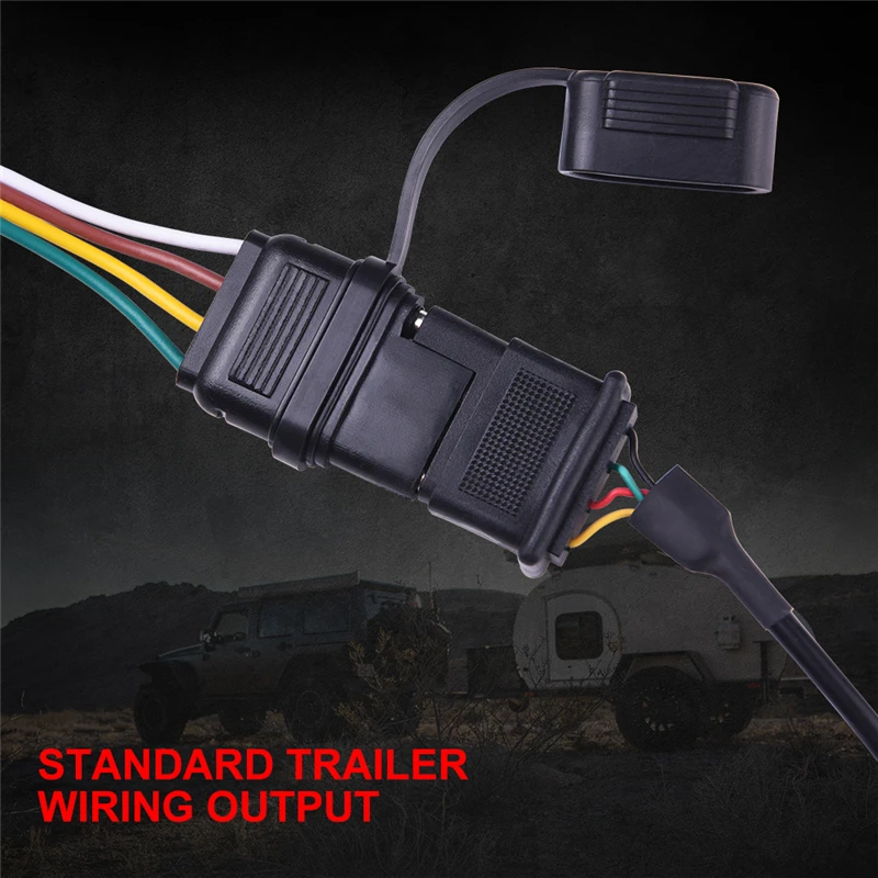 

Powered 3 To 2 Wire Trailer Tail Light Converter For 12v Vehicle With Color Coded Wiring Harness Lighting Converters