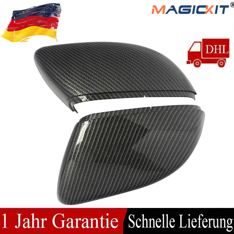 Левая/правая крышка для зеркала заднего вида MagicKit из углеродного волокна VW Golf MK6