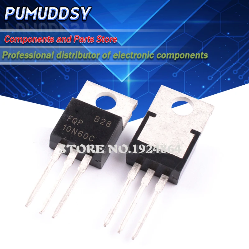 10 шт./лот Бесплатная доставка FQP10N60C 10N60 TO 220 N channel MOS транзистор новый оригинальный