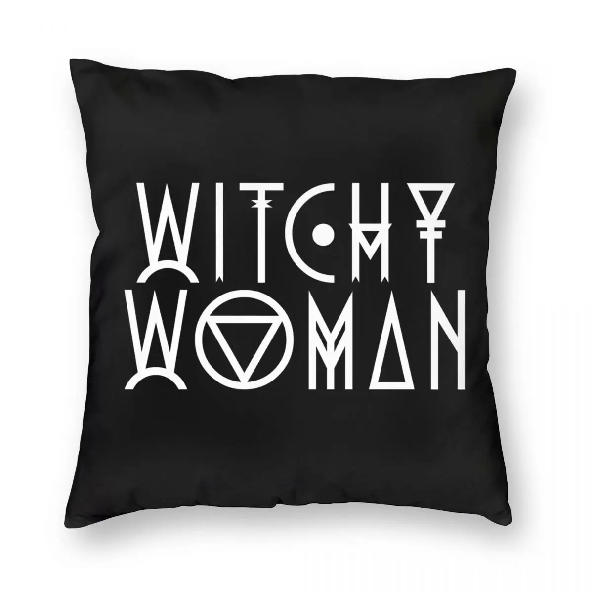 

Witchy Woman Square Pillowcase Polyester Linen Velvet Creative Zip Decorative Home Cushion Cover 45x45
