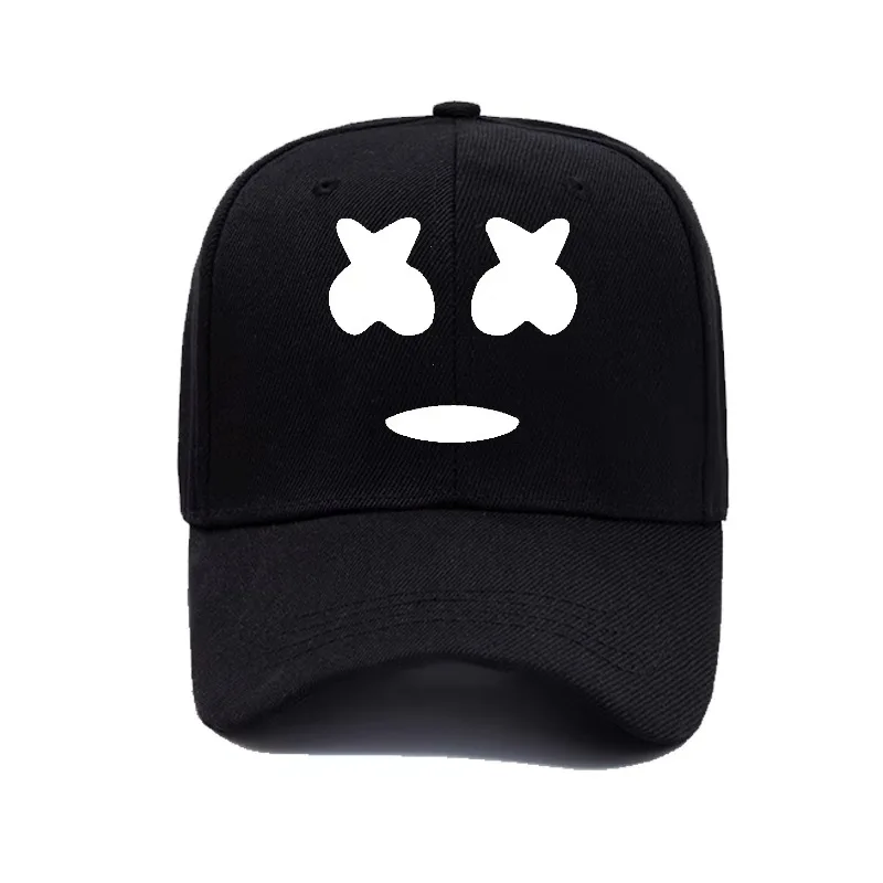DJ Marshmellow шляпа бейсбольная Кепка шапка с сеткой в стиле хип хоп Marshmallow Smiley Face