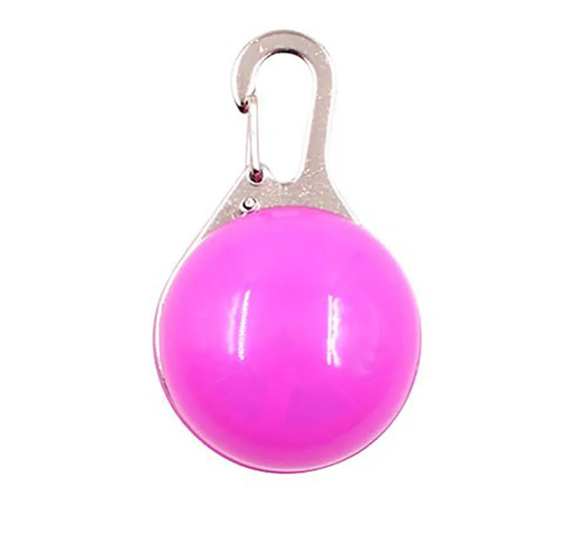 Pink Светодиодный ошейник для домашних животных, собак, кошек, светящийся брелок, мини-ночник, подвесной светильник, ожерелье для домашних животных, светящийся Яркий светящийся ошейник в темноте, лампа - Испускаемый цвет: Pink
