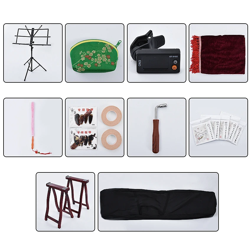 

Guzheng Instrument Gold Powder Engraving and Printing Professional 21 String Special Performing Instrument ZYG-116