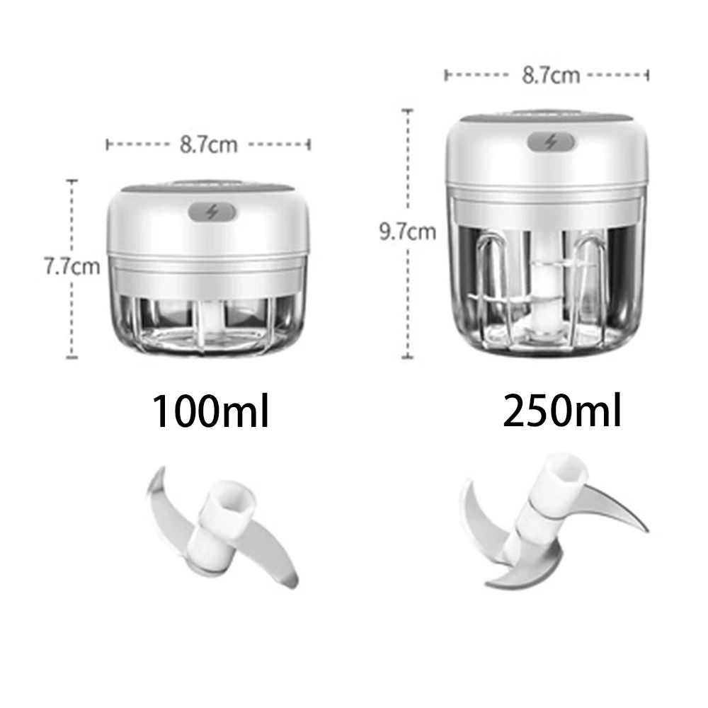 Mini Electric Kitchen Garlic Processor Meat Grinder Chopper Crusher Rechargeable Blender Gadget | Бытовая техника