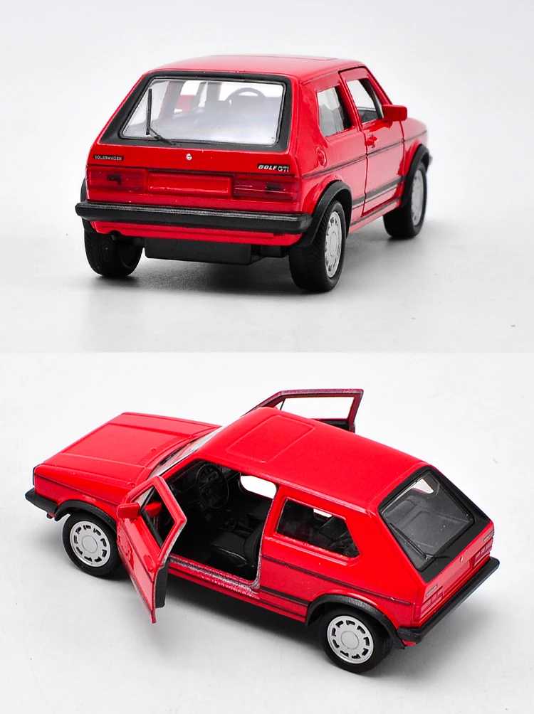 Hot 1:36 Golf-GTI Alloy Car Model,Simulated Die Cast Metal Open Door Pullback Toy Model,Children's Birthday Gift,Free Shippin
