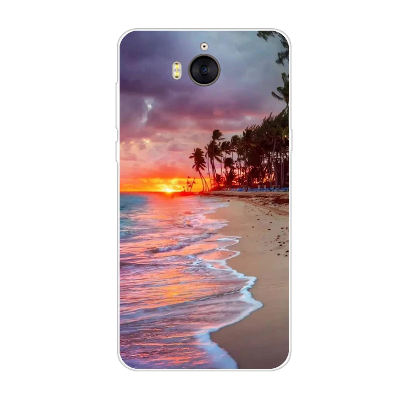 Для Huawei Y6 2017 крышки Чехлы для мобильного телефона из мягкого силикона чехол huawei Y5