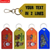 customized personalized keychain custom name text gift military key chain for car motorcycle women men girl boy door