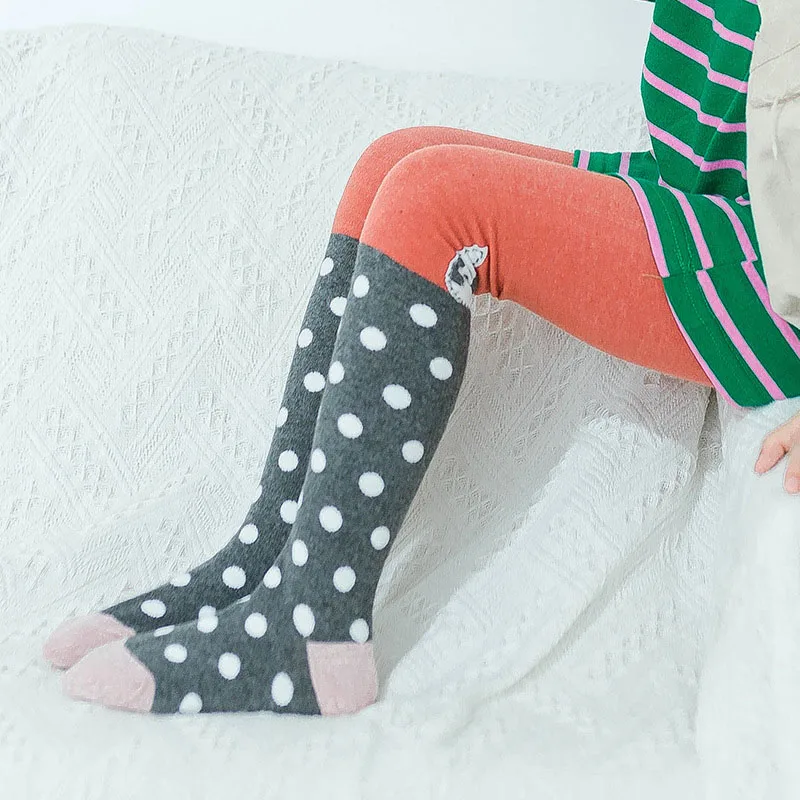 Осенние детские обтягивающие колготки Детские мягкие милые хлопковые Брюки для