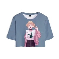 summer new mens and womens trend anime my hero academy peripheral digital printing 3d short sleeved t shirt