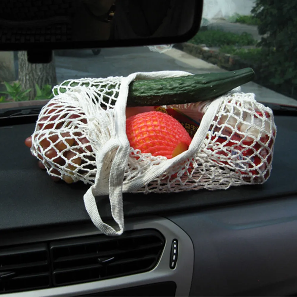 

Totes Mesh Bag Cotton String Produce Shopping Turtle-bags Grocery Long Handle Net Shoulder-Bag Fruit Vegetable Reusable 2021Hot