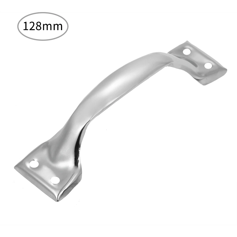 Hole Distance 128mm Ручки шкафа из нержавеющей стали кухонные ручки для выдвижных ящиков оборудование для обработки мебели 90/105/128mmm расстояние отверстия - Цвет: Hole Distance 128mm