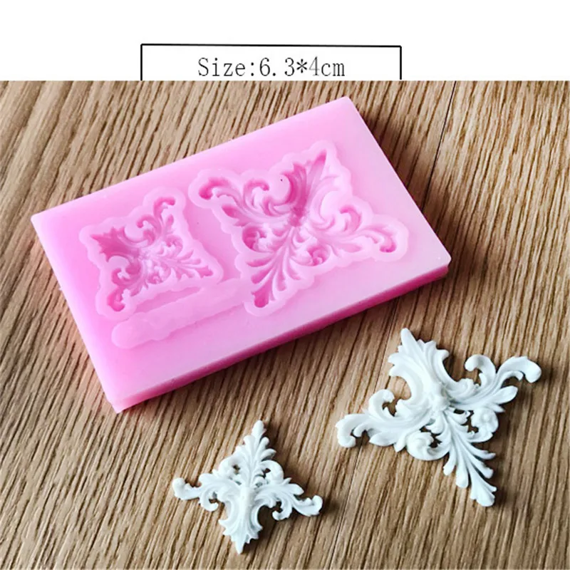 European Lace Silicone Mold for Fondant, DIY Embossed Cake Decorating Tray, Chocolate and Soap Baking Mold image 5