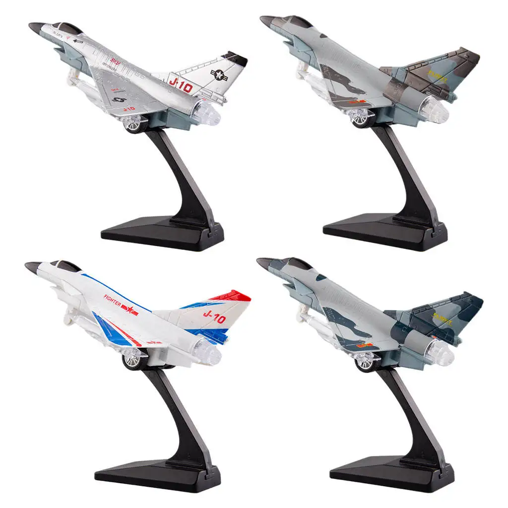 

1/50 Aircraft Model Fighter with Display Stand J-10 Rigorosis Details Metal Move Forward Attack Airplane Playable for Home Decor