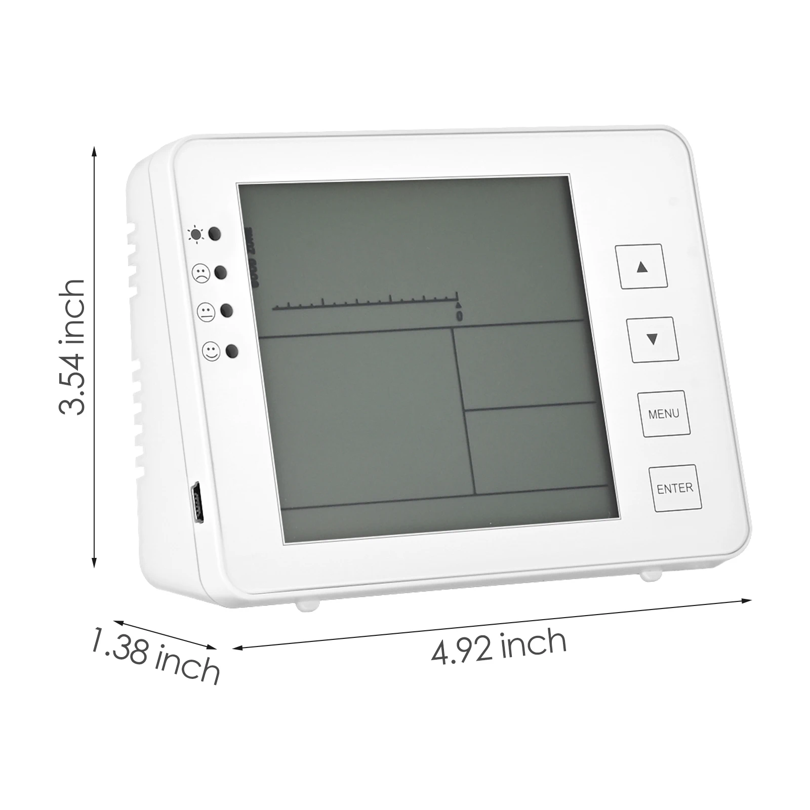 

Air Quality Detecto CO2 Meter Tester For Carbon Dioxide Air Quality Detector Air Quality Monitor Portable CO2 Detector