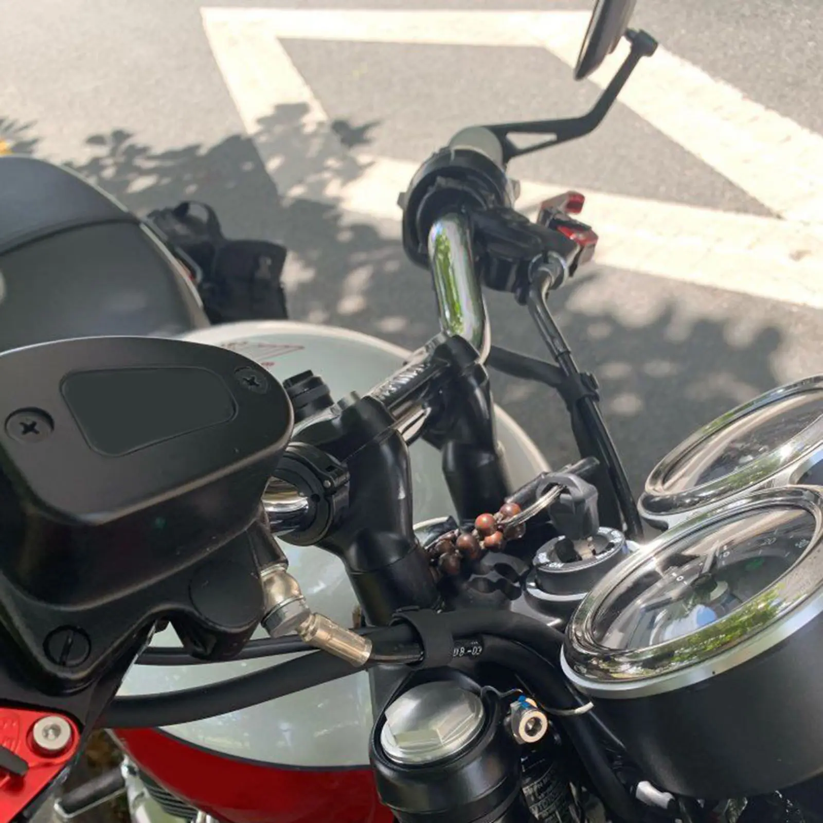 

Hot Black 1" 25mm Motorcycle Handlebar Riser Clamp Mount for