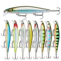 1 pcslot fishing lure 3d eyes floating minnow aritificial laser wobblers 11cm 13g crankbait hard plastic fishing tackle pesca