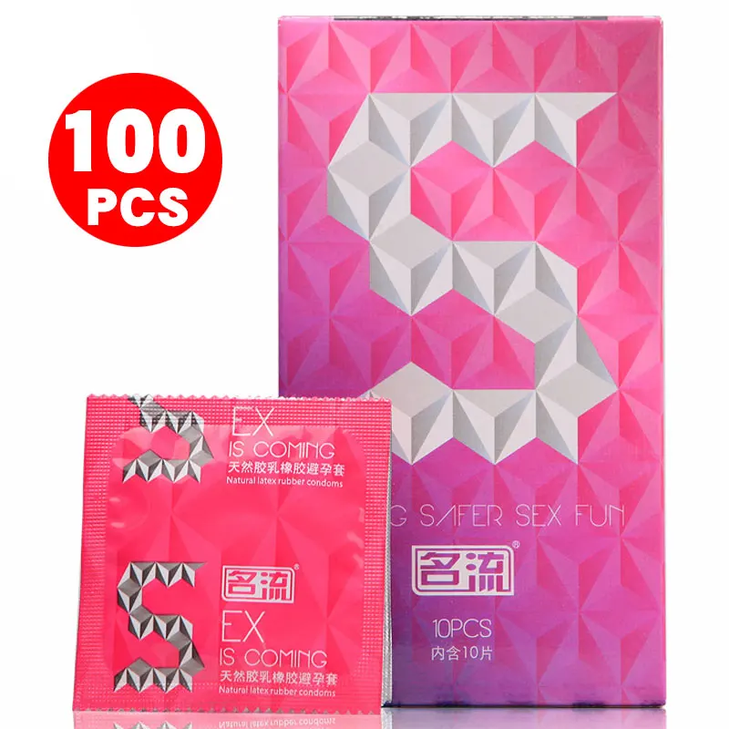 Взрослый презервативы 100 шт. большие частицы G стимулируют точку Спайк