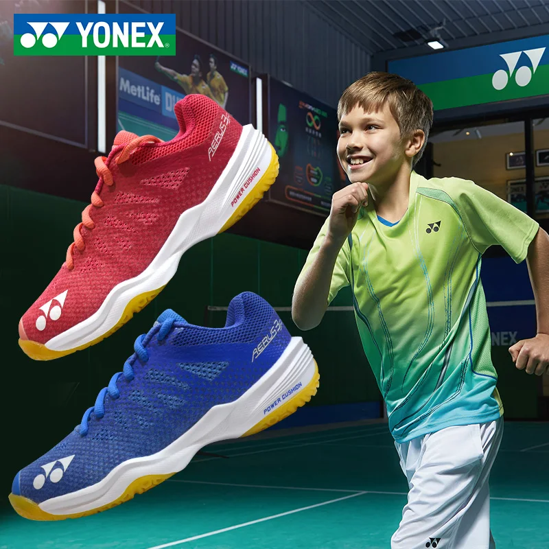 Yonex Pro Kids бадминтон обувь брендовые Детские кроссовки для мальчиков и девочек дышащие Легкая теннисная спортивная обувь