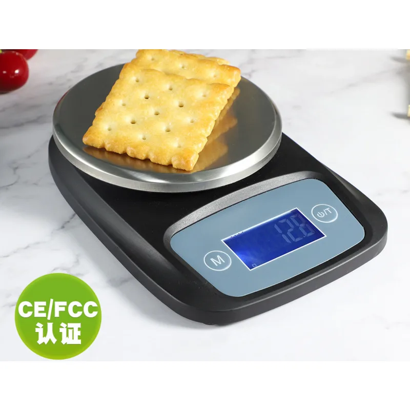 

New Household Portable Scale Stainless Steel Electronic Kitchen Scale 3kg/0.1g Electronic Food Scale Kitchen Baking Scales