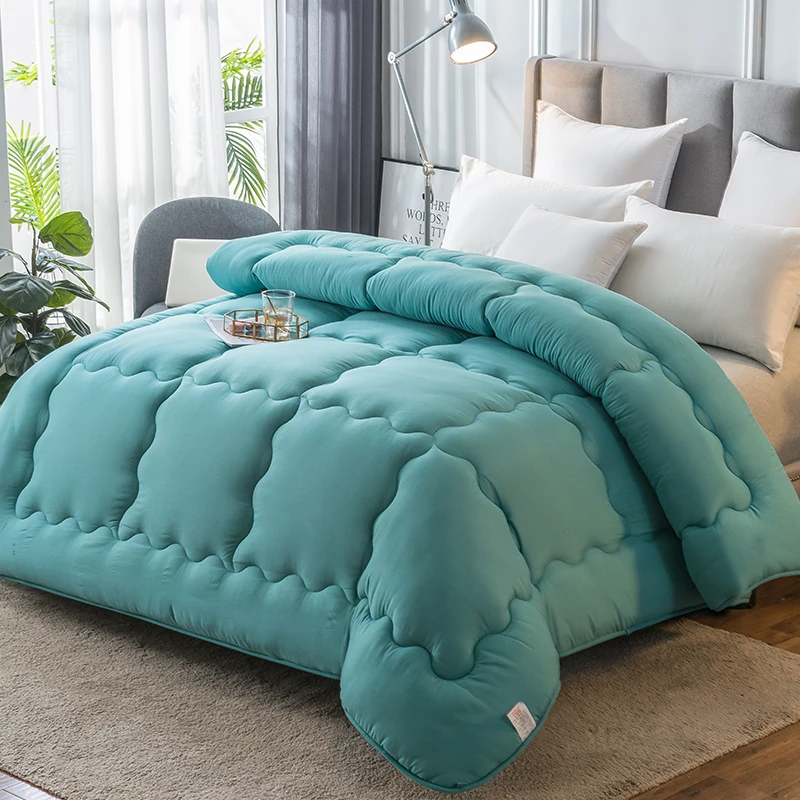 

4 Seasons Down Quilt Duvet Warm Thicken Comforter Multiple Sizes Quilt Cheap Comfortable Blanket 5 Colors Choose Cotton Cover