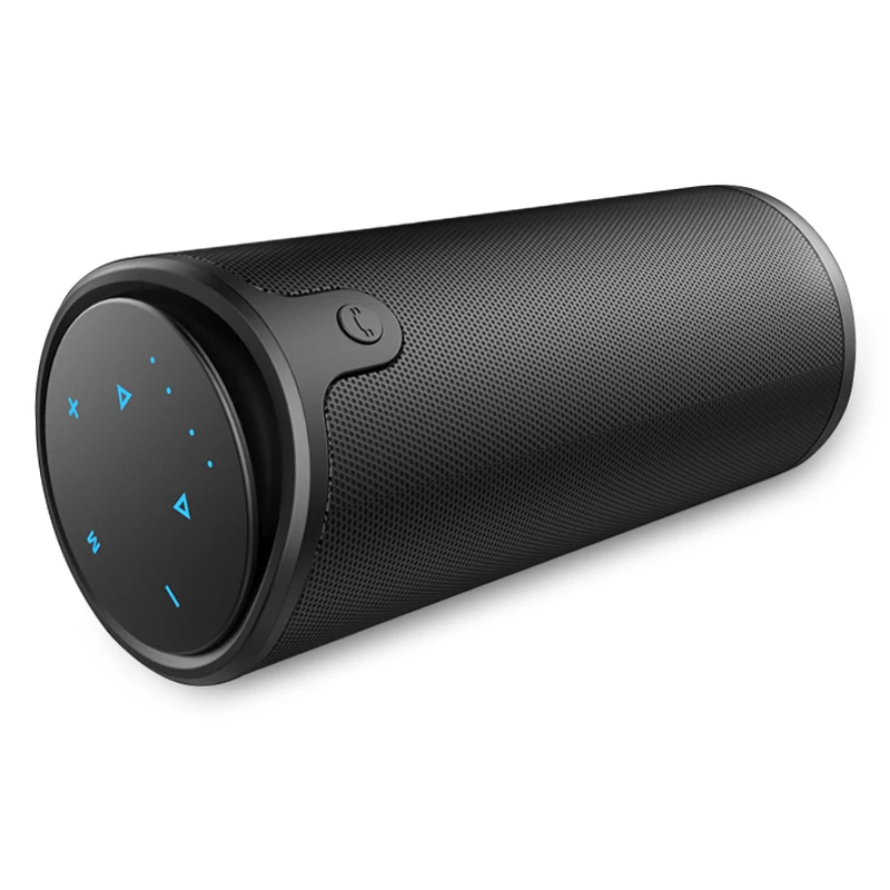 ZEALOT S8 3D стерео портативный Bluetooth динамик беспроводной сабвуфер сенсорное управление TF карта AUX Play с микрофоном - Цвет: Черный