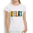 Футболка женская с коротким рукавом и принтом букв