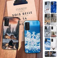 yinuoda landscape winter light snow phone case for huawei honor 10 i 8x c 5a 20 9 10 30 lite pro voew 10 20 v30