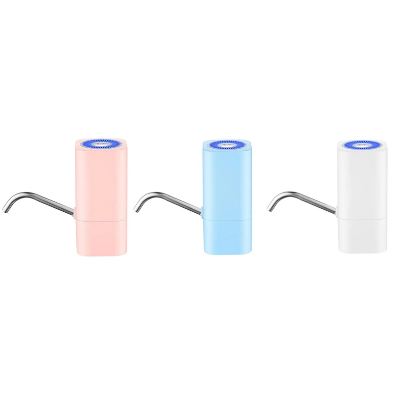 

Портативный насос для бутылок с водой, универсальный Электрический Дозатор для бутылок 5 галлонов с USB-зарядкой