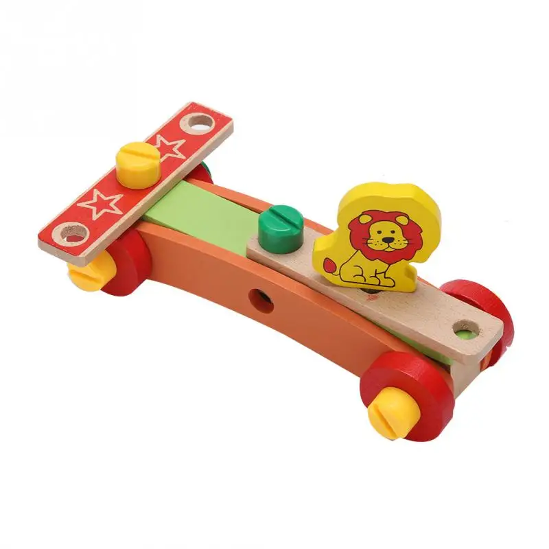 Многофункциональные детские игрушки для сборки деревянного стула красочное