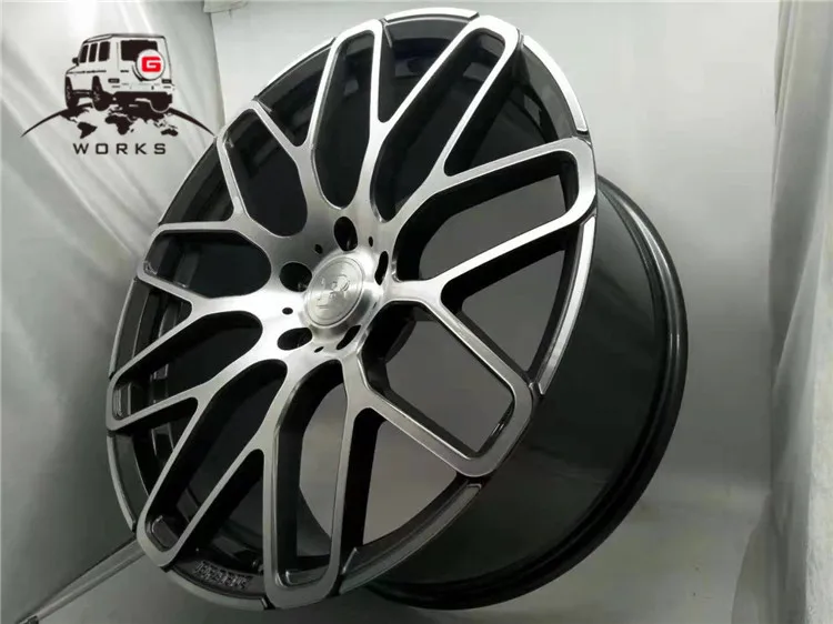 G класс W463 алюминиевый сплав кованые 2" W463 колеса B стиль-2 черный и серебристый для W463 колеса круглый год