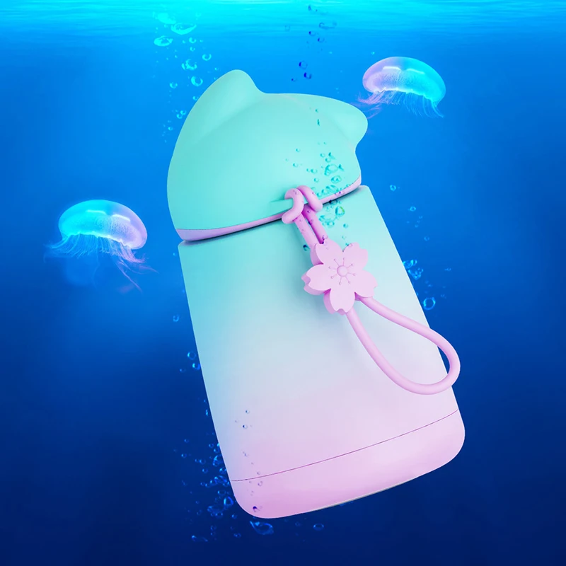 Модная Портативная бутылка для воды из нержавеющей стали вакуумная фляжка