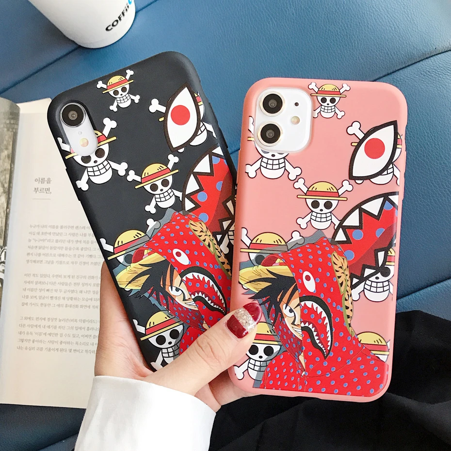 Цельный чехол с соломенной шляпой манга для iPhone XR 11 Pro XS Max X 7 8 6 6S Plus Милая